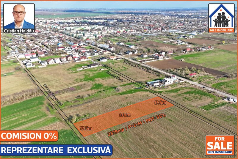 1 Decembrie - Ilfov De vanzare: Teren intravilan 2379mp