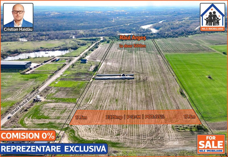 1 Decembrie - Ilfov De vanzare: Teren intravilan 2379mp